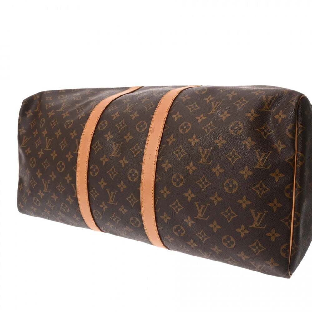 LOUIS VUITTON Brown Monogram Canvas Keepall 55 Boston Bag - Picture 7 of 11